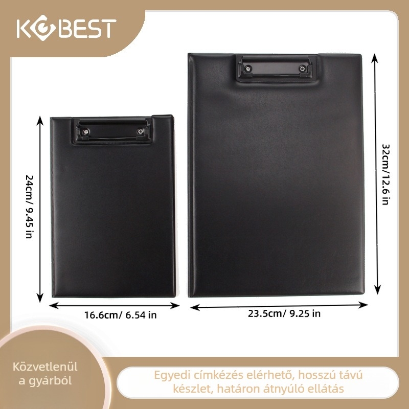 Kangbai D5051/D5052 Flip-Top PVC irattartó, erős egycsapos klipek, logó nyomtatás lehetséges