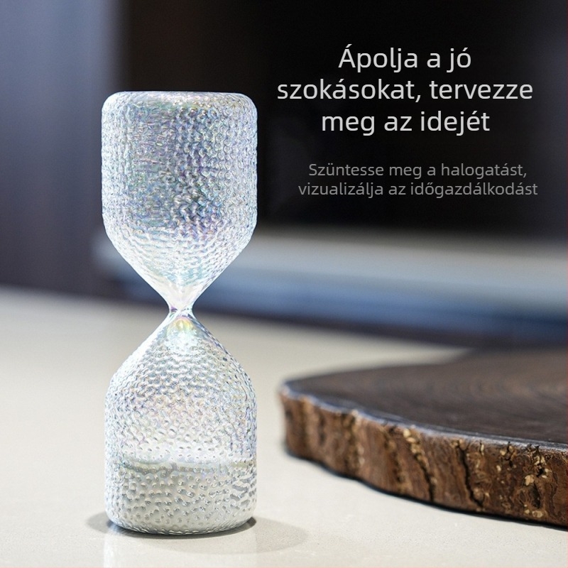 Skandináv stílusú otthon: színes üvegből készült homokóra, kreatív ajándék és otthoni dekoráció