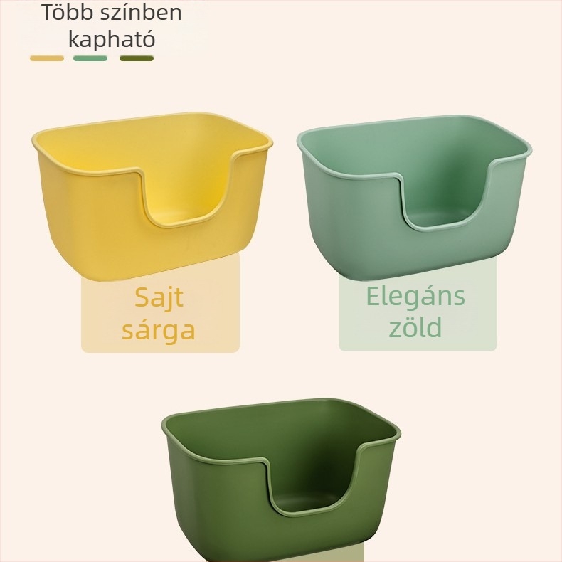 57 Óriás macskaalomtál, nyitott kivitel, egyrészes, extra nagy, félig zárt, szórás elleni, megnövelt vastagságú tál