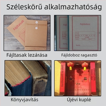Archivumokhoz tervezett erős ragasztó – hátgerinc javításához, irattartó dobozokhoz, iratcsomagokhoz, bizonyíték-dobozokhoz, borítókhoz és könyvekhez