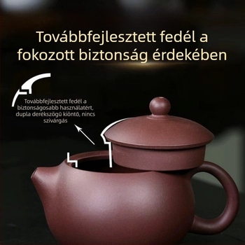 Yixing lila agyag teáskanna, mesteri kézművesek által készített, házi használatra, Xi Shi-stílusú