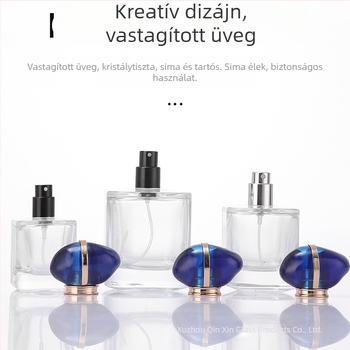 30 ml-es üveg parfümös flakon permetezővel, üres kozmetikai flakon, hordozható prémium kialakítás
