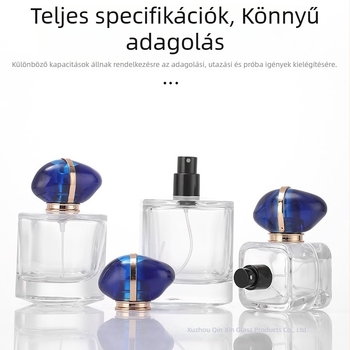 30 ml-es üveg parfümös flakon permetezővel, üres kozmetikai flakon, hordozható prémium kialakítás