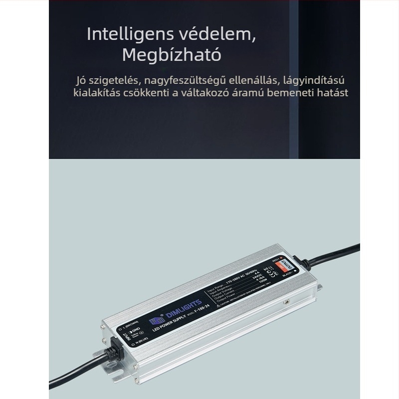 IP67 vízálló kültéri LED tápegység 12V/24V LED szalagokhoz – állandó feszültség, LED meghajtó FG