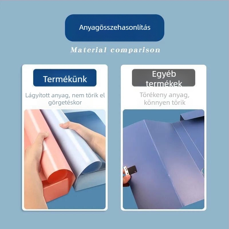 Morandi archiválódoboz, A4 színes aktatartó, könyvelési bizonylatokhoz, műanyag rögzítés