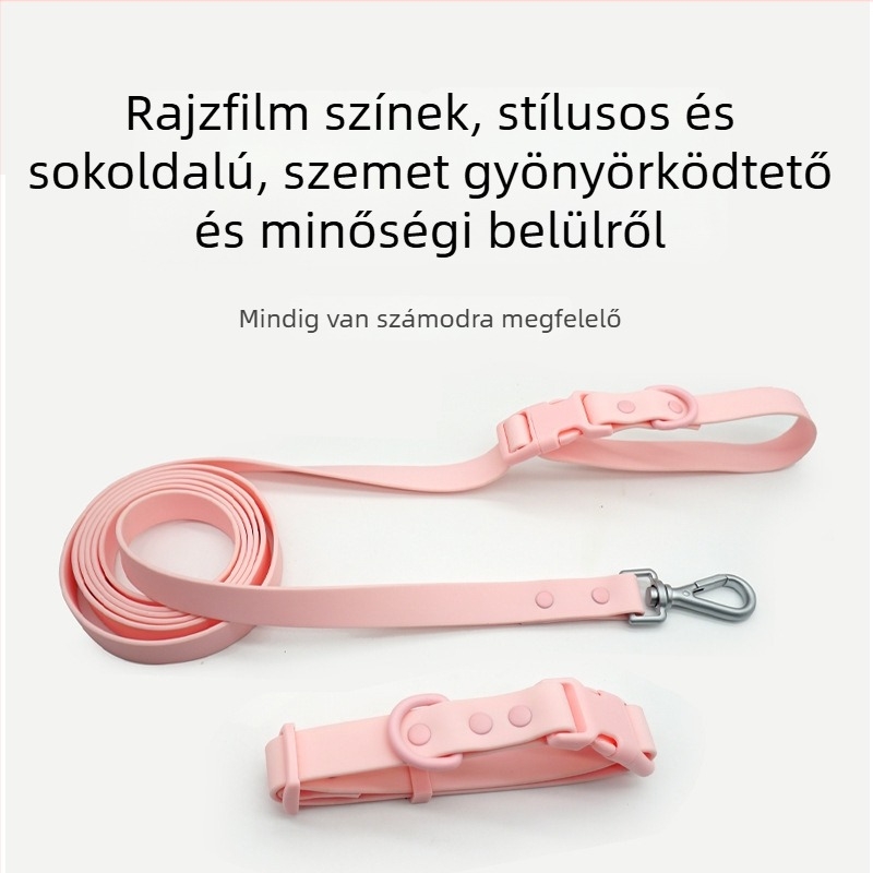 PVC vízálló kutyanyakörv, puha nyakörv és póráz, kiegészítők