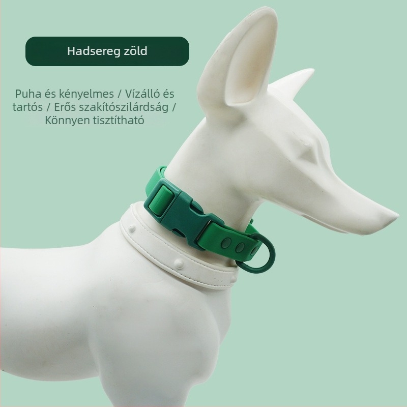 PVC vízálló kutyanyakörv, puha nyakörv és póráz, kiegészítők