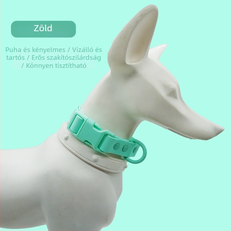 PVC vízálló kutyanyakörv, puha nyakörv és póráz, kiegészítők