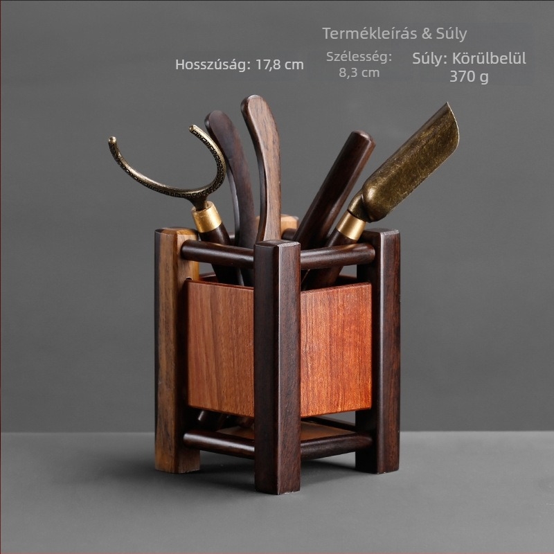 Six Gentlemen tea ceremony set – Ebony és Rosewood teafelszerelések, teás doboz és Kung Fu tea eszközök otthoni használatra