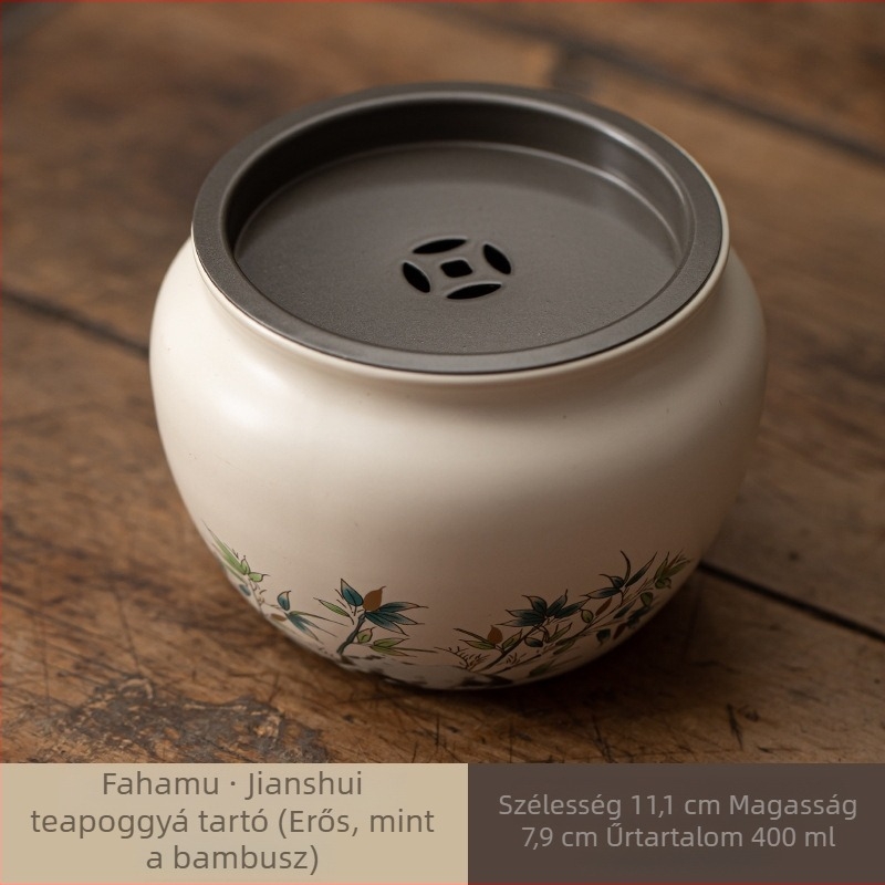 Kerámiás teázó mosóedény tealevelek maradék tartóval – kínai stílusú otthoni kiegészítő