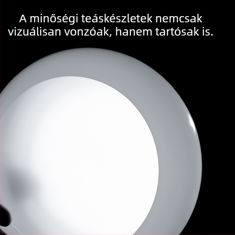 Nagy kapacitású üvegből készített teamosó készlet tealevelek üledékének tárolójával és vastag üveg kiegészítőkkel