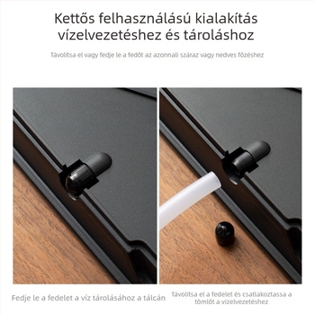 Bambusz teás tálca otthoni használatra, új modell, kompakt lefolyó kialakítás, teáskészlet tálca, száraz tea tálca