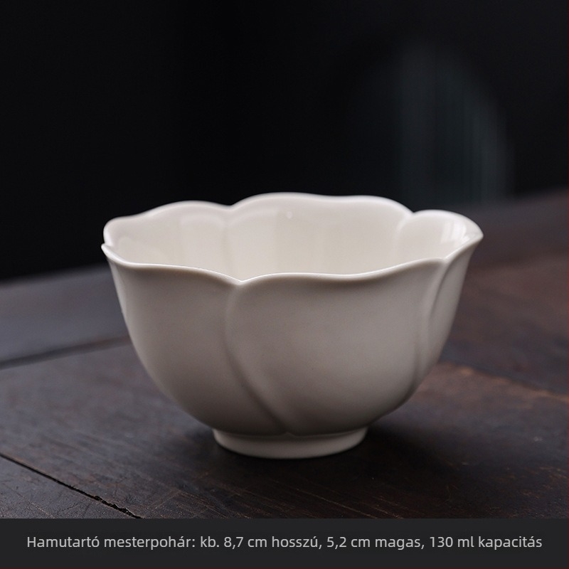 Gongfu teáscsésze hamvas kerámiából virágmintával, egy darab otthoni használatra, magas minőség.