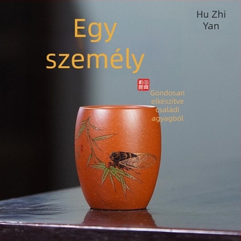Yixingből származó kézzel készített teáskanna és nagy kapacitású teáskészlet teáscsészékkel