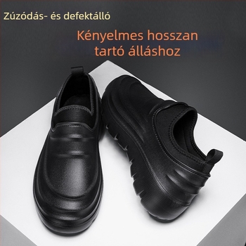 Unisex vízálló szakács cipő éttermi használatra, nagy méret, csúszásmentes