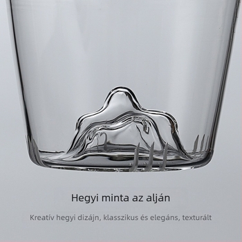 Áttetsző, hőálló üveg teáskészlet fedővel és szűrővel, egyenes cső dizájn, japán minimalistikus stílus irodának és otthonra