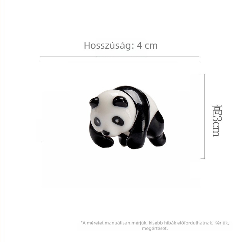 Moji kreatív kerámi Panda fedeles teás pohár – függő dísz otthoni teázáshoz és teaceremónia kiegészítői