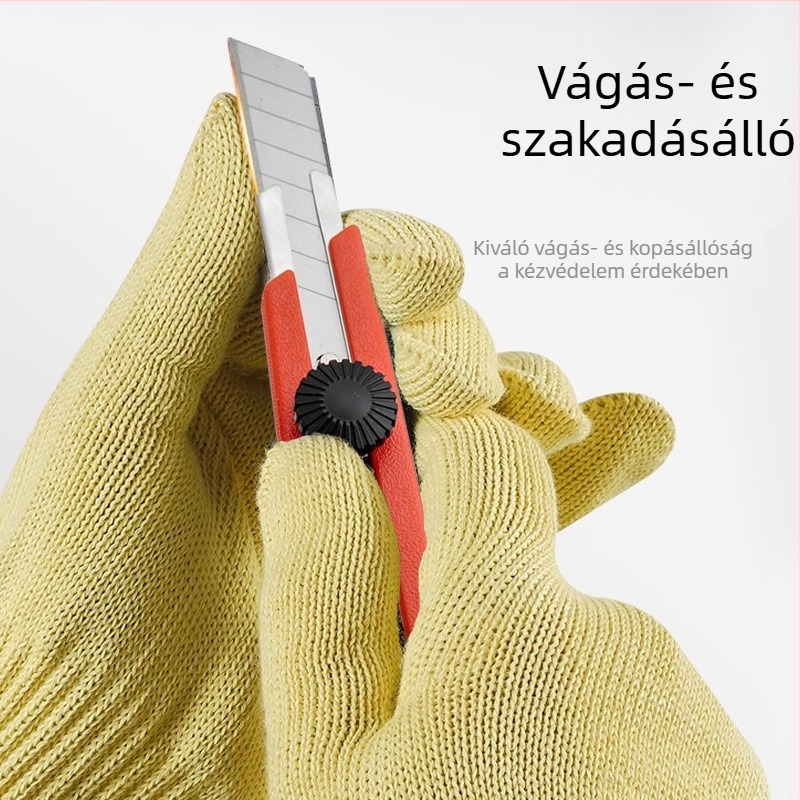 Aramid magas hőmérséklet-álló kesztyű hőszigeteléssel, égési és vágási védelemmel, sütőhöz és mikrohullámú sütőhöz alkalmas 500°C-ig.