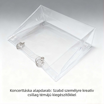 Áttetsző PVC tote táska védőhüvely, por- és vízálló, DIY kézitáska védőfedél, testre szabható