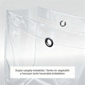 Áttetsző PVC tote táska védőhüvely, por- és vízálló, DIY kézitáska védőfedél, testre szabható