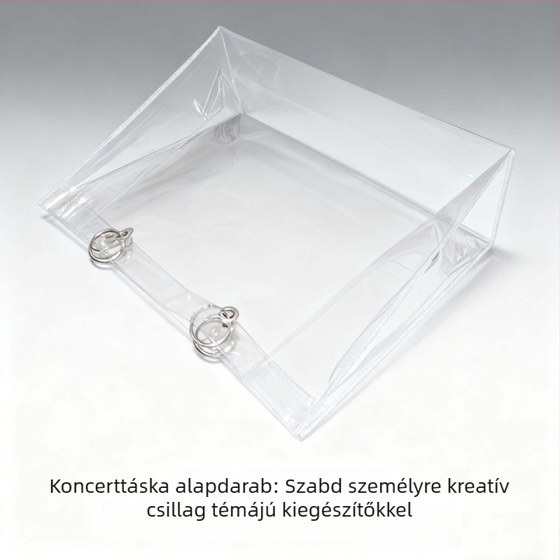 Áttetsző PVC tote táska védőhüvely, por- és vízálló, DIY kézitáska védőfedél, testre szabható