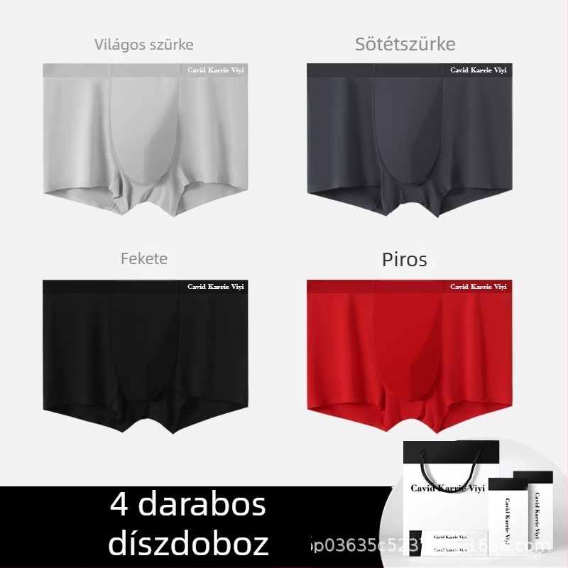 Cavid Karrie ViYi modal férfi boxeralsó középmagas derekú, egyszínű, 10A antibakteriális, légáteresztő, kényelmes