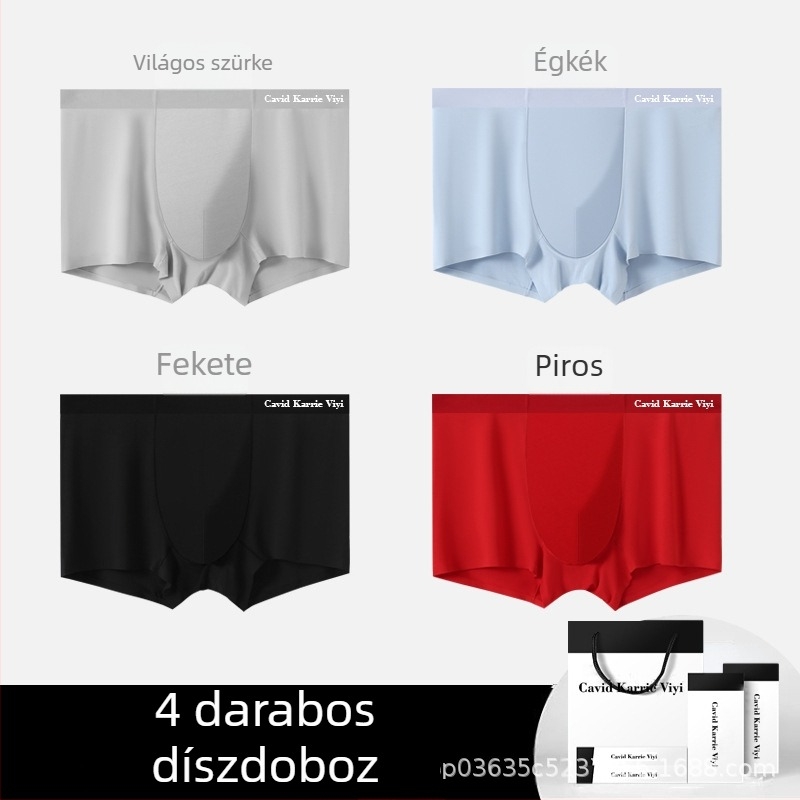 Cavid Karrie ViYi modal férfi boxeralsó középmagas derekú, egyszínű, 10A antibakteriális, légáteresztő, kényelmes