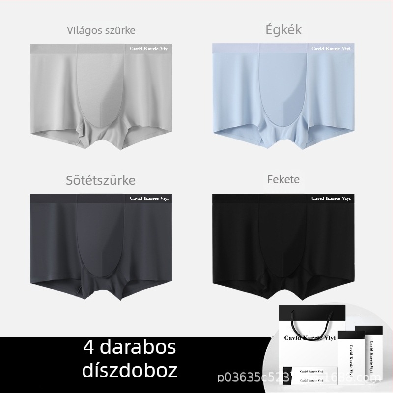 Cavid Karrie ViYi modal férfi boxeralsó középmagas derekú, egyszínű, 10A antibakteriális, légáteresztő, kényelmes