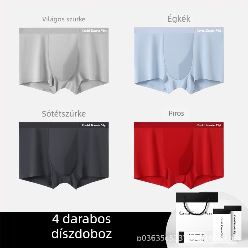 Cavid Karrie ViYi modal férfi boxeralsó középmagas derekú, egyszínű, 10A antibakteriális, légáteresztő, kényelmes