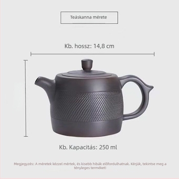 Kézzel készített lila agyag teáskanna, nagy méretű, otthoni és irodai használatra, Kung Fu teáskészlet