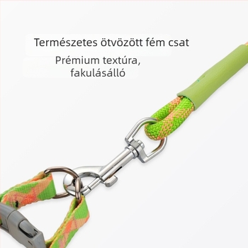 Behúzható kutyapóráz hámhoz kis- és közepes testű kutyáknak, kültéri sétákhoz