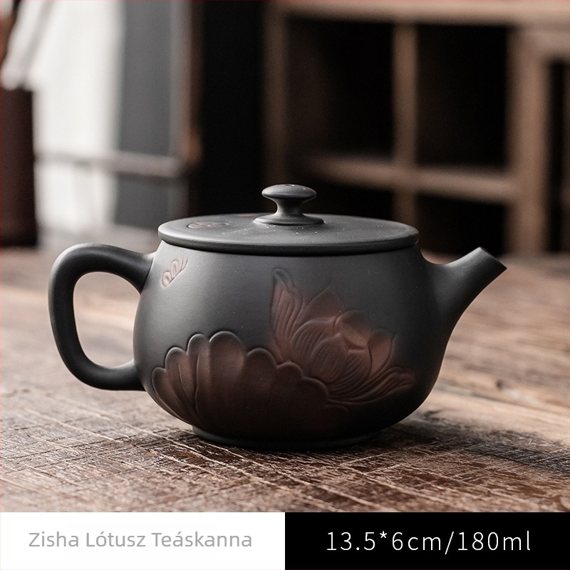 Kézzel készített lila homok teáskanna otthoni használatra, vintage stílusú