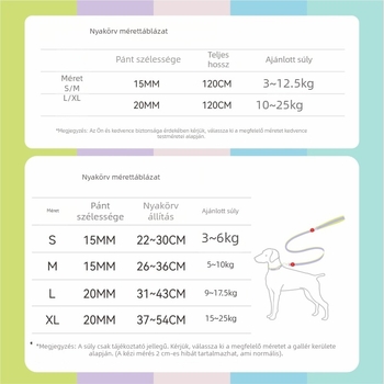 Petdora vízálló kutyapóráz és nyakörv, állítható, könnyen tisztítható, mosható, sétákhoz és úszáshoz