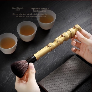 Bambuszgyökerű teáskanna, teakezelő toll, háztartási teás tálca, Gongfu tea kiegészítők, teakefe és teakereszt