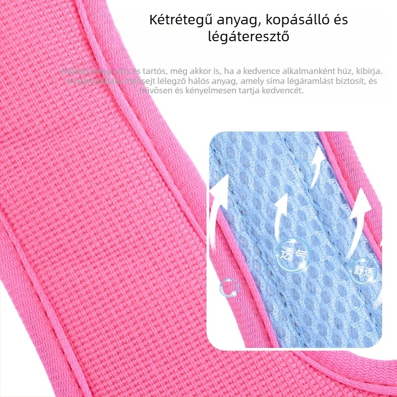 Sétahám levehető játékfigura kiegészítéssel, mellkas- és hátsó pánttal, nagy-, közepes- és kistestű kutyáknak (corgi, schnauzer), kültéri használatra