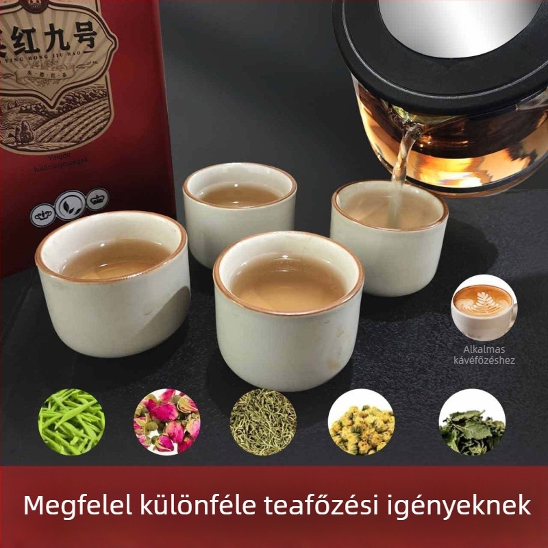 Üvegből készült teáskanna virágtea infúzorral, nagy kapacitású teáskészlet
