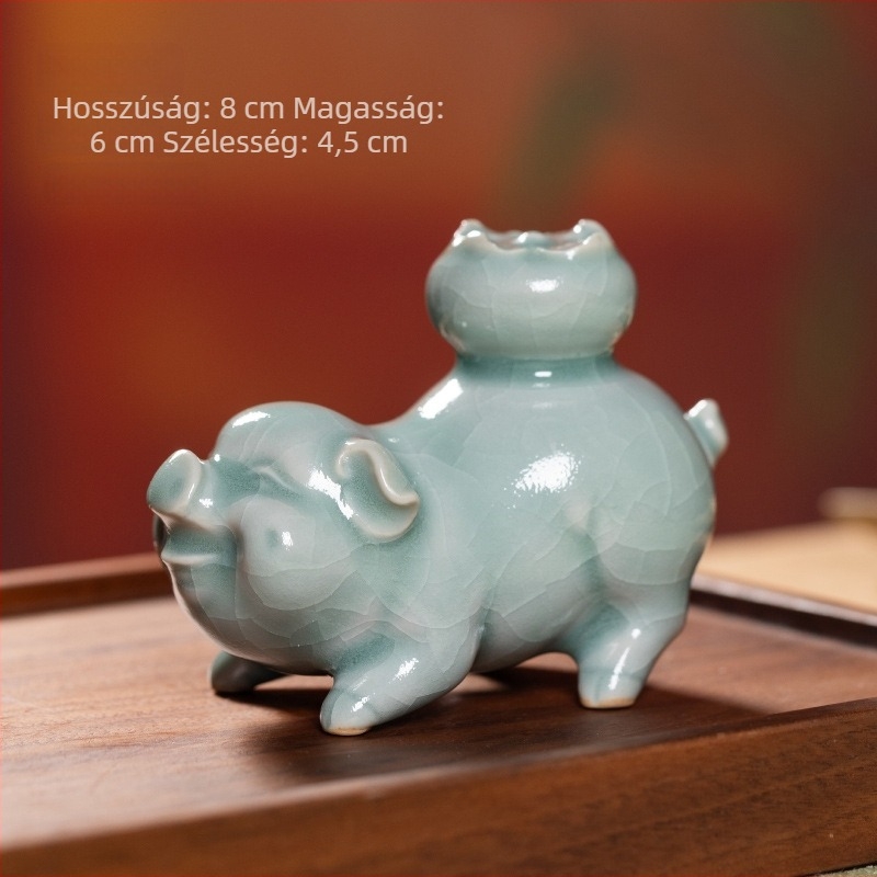 Longquan Celadon fedélkészlet teáskanna és teáscsésze számára – kerámia teás készlet tartozékok