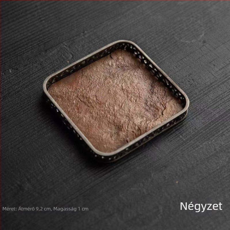 Vintage kézzel készített fedő-tartó teáskannához, poháralátéttel