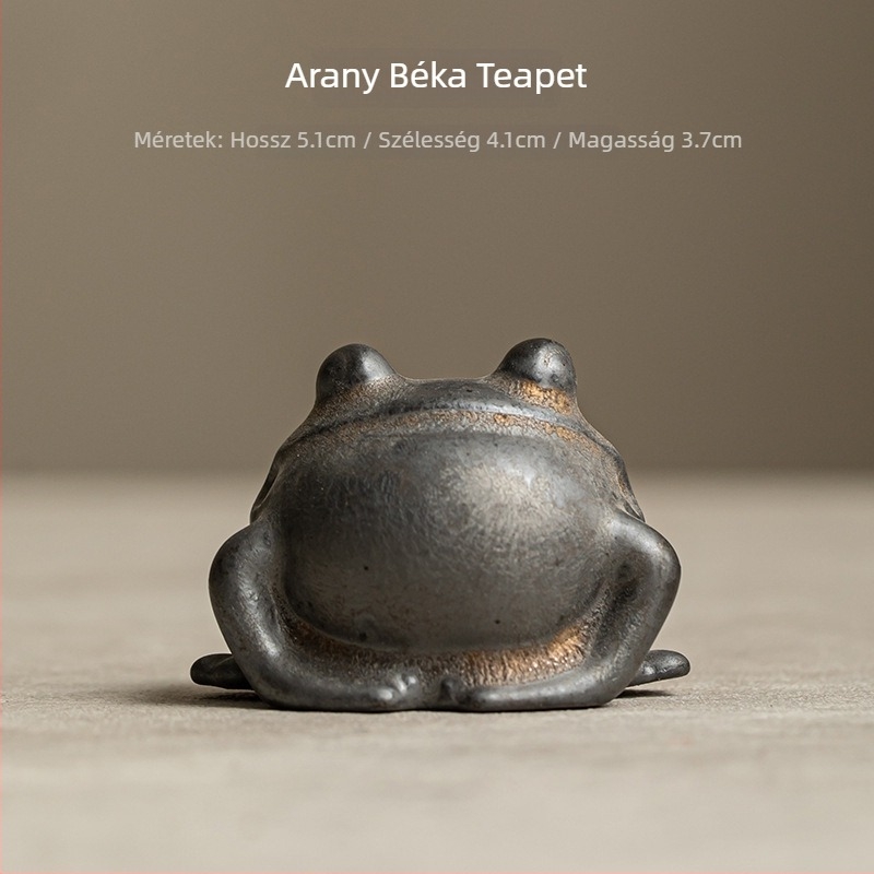 Arany teaállatka kerámia, zen dekoráció a teaceremóniához