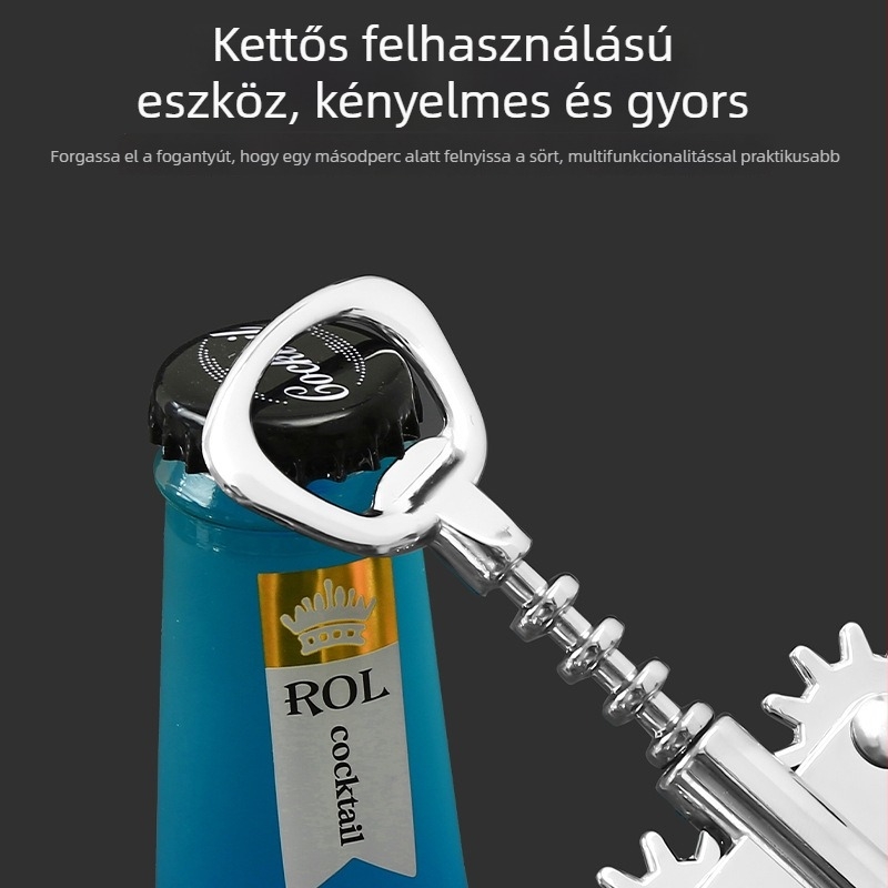 Többfunkciós borosüvegnyitó, hordozható Seahorse kés