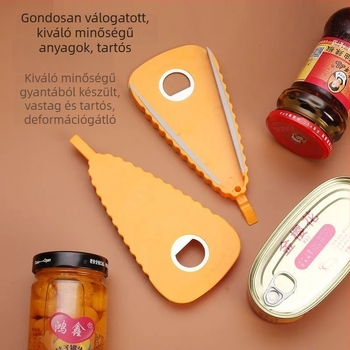 Multifunkciós üveg- és konzervnyitó, hordozható, japán stílusú forgó kupaknyitó