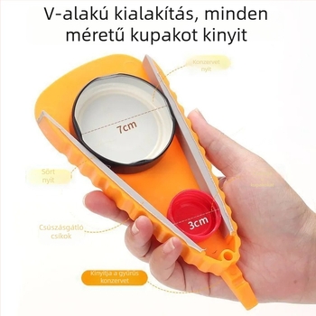 Multifunkciós üveg- és konzervnyitó, hordozható, japán stílusú forgó kupaknyitó