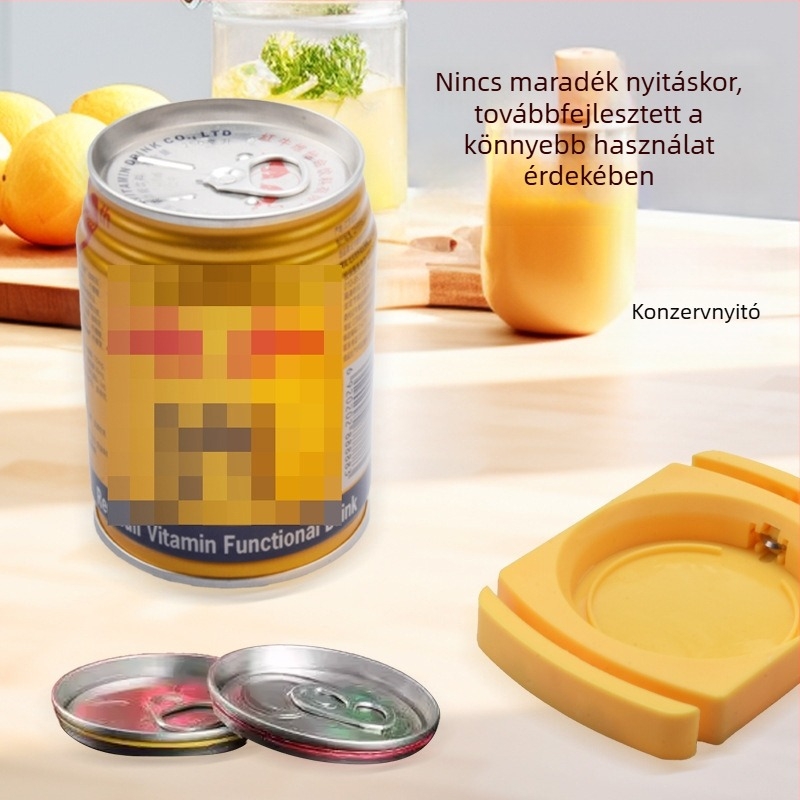 Go Swing konzervnyitó – műanyagból készült, többfunkciós palack- és italnyitó, sárga