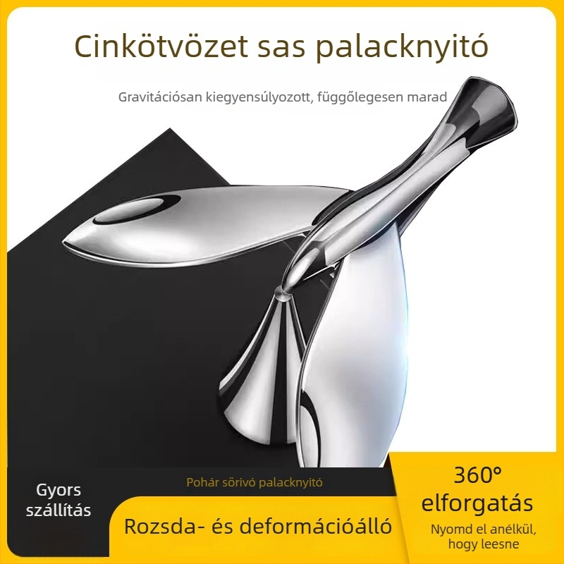 Madár alakú sörnyitó, egyensúlyos dizájnú asztali dekoráció, ajándék