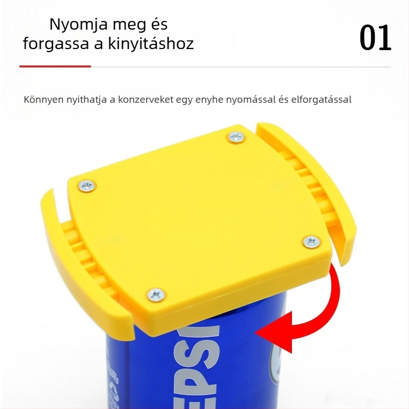Multifunkciós sörös doboz- és üvegnyitó, morzsamentes felülettel, felső vágó rész, gyors nyitás