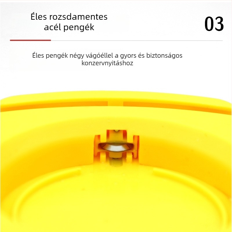 Multifunkciós sörös doboz- és üvegnyitó, morzsamentes felülettel, felső vágó rész, gyors nyitás
