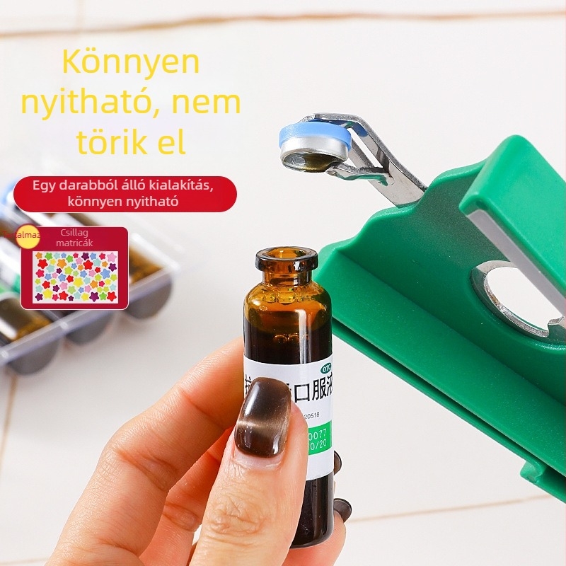 Mágneses üvegnyitó, többfunkciós kupaknyitó, csúszásmentes, erőspóroló, háztartási sör- és italkupaknyitó