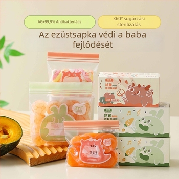 Élelmiszer-minőségű antibakteriális mini fagyasztó tasak vékonyra vágott hús számára, adagolt tárolás