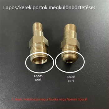 Bronz anyagú gázfőzőhöz tartozó fúvóka készlet – gázforrás módosítási alkatrészek, légszabályozó és permetezőfej