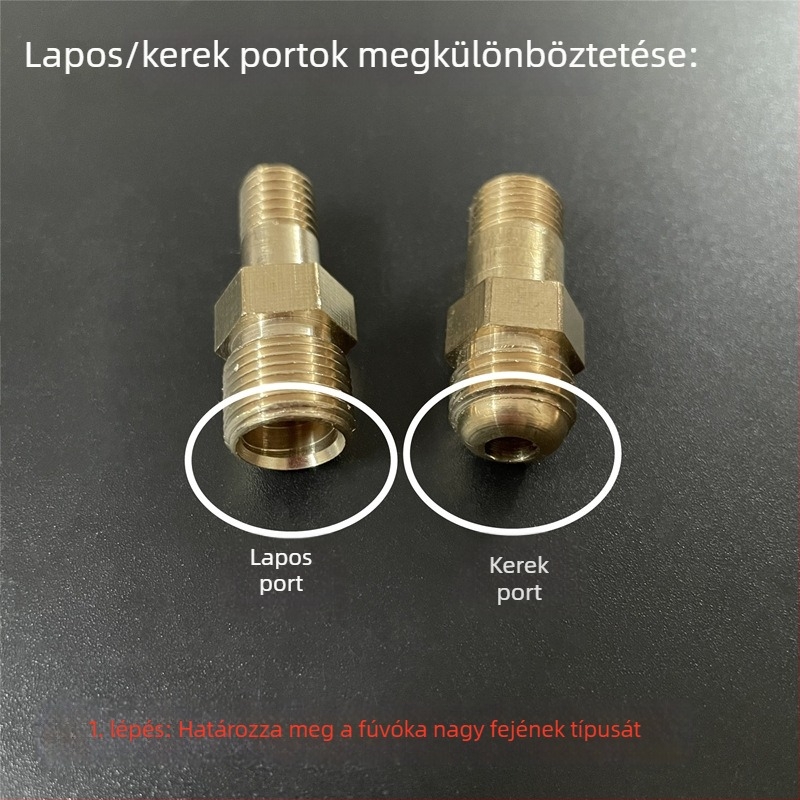 Bronz anyagú gázfőzőhöz tartozó fúvóka készlet – gázforrás módosítási alkatrészek, légszabályozó és permetezőfej